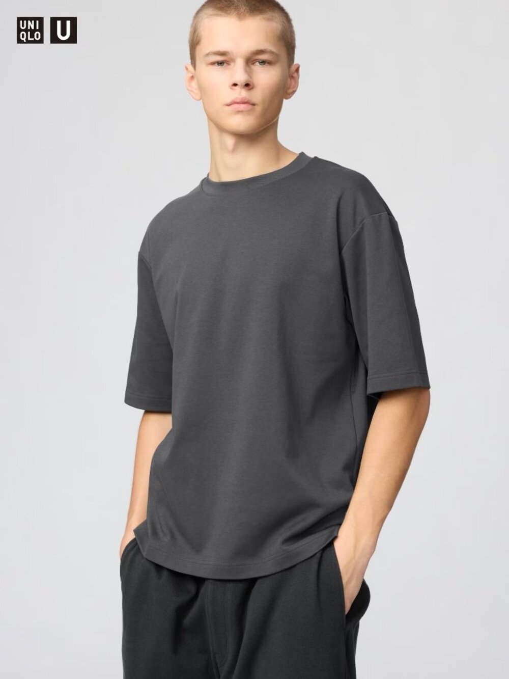 AIRism Cotton Crew Neck Oversized T-Shirt
